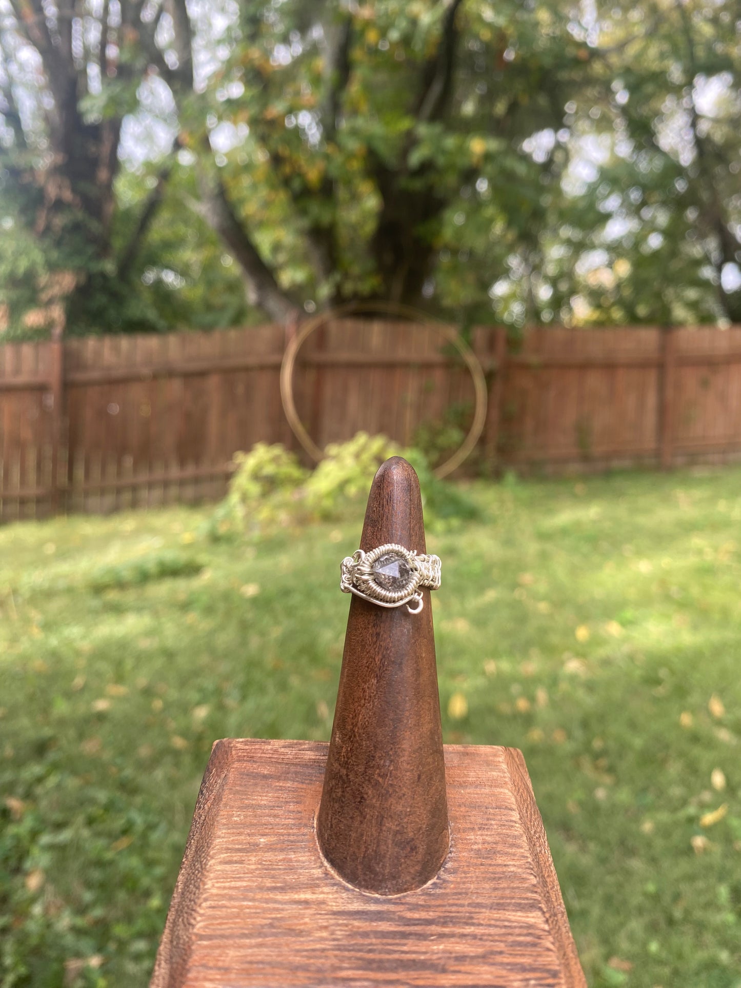 Petroleum Quartz Ring Size 3