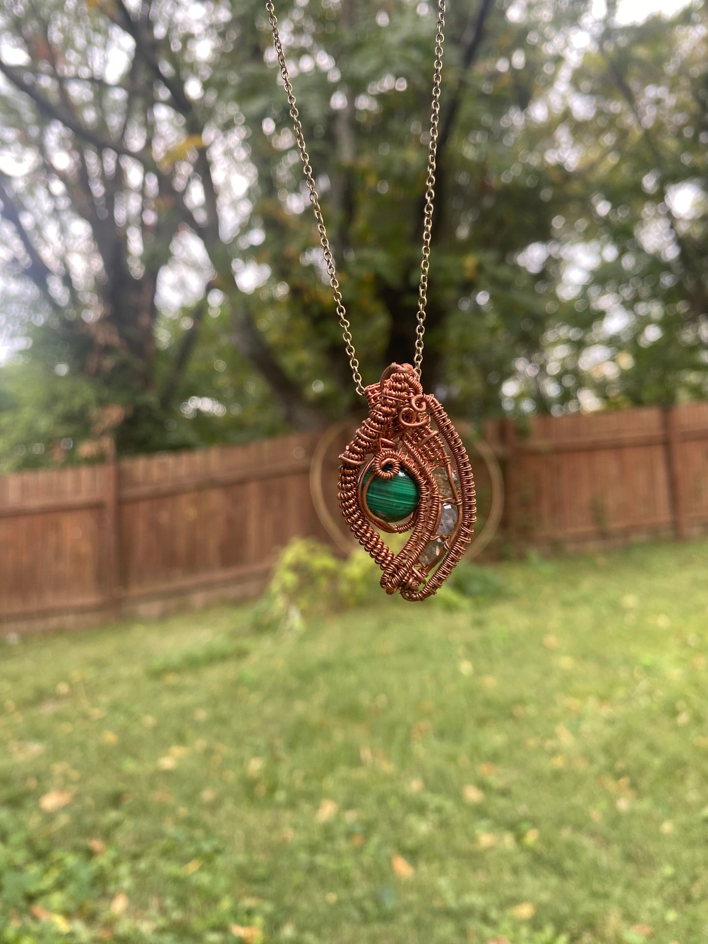 Malachite and Labradorite