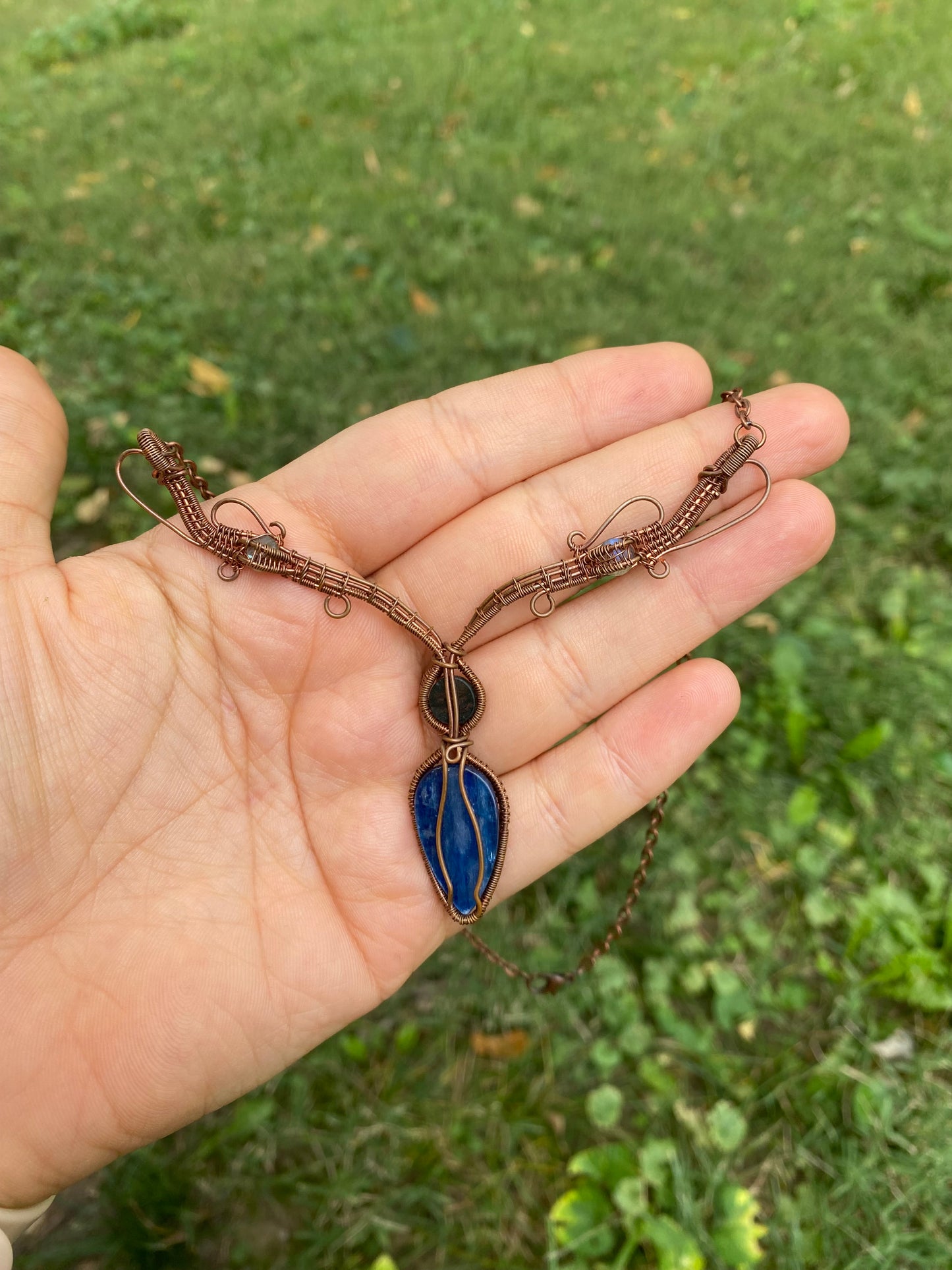Elven Moss Agate, Labradorite, and Blue Kyanite