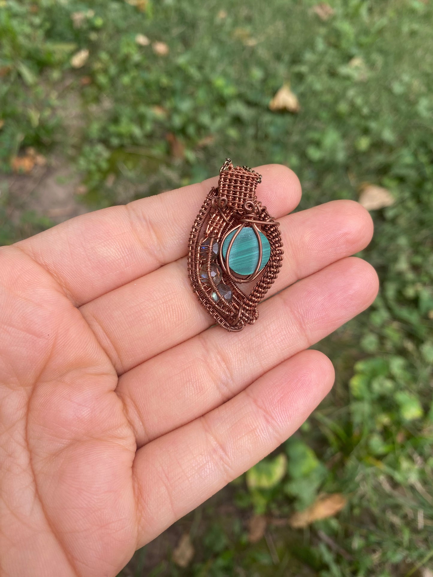 Malachite and Labradorite