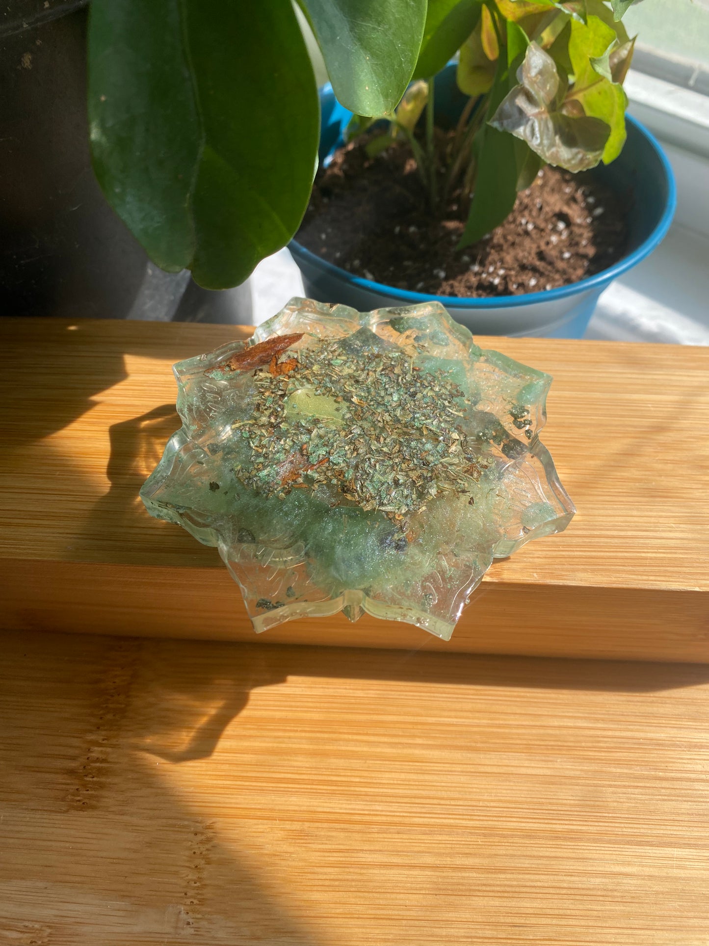 Enchanted Candle Holder: Prosperity and Abundance Crystal Candle Holder