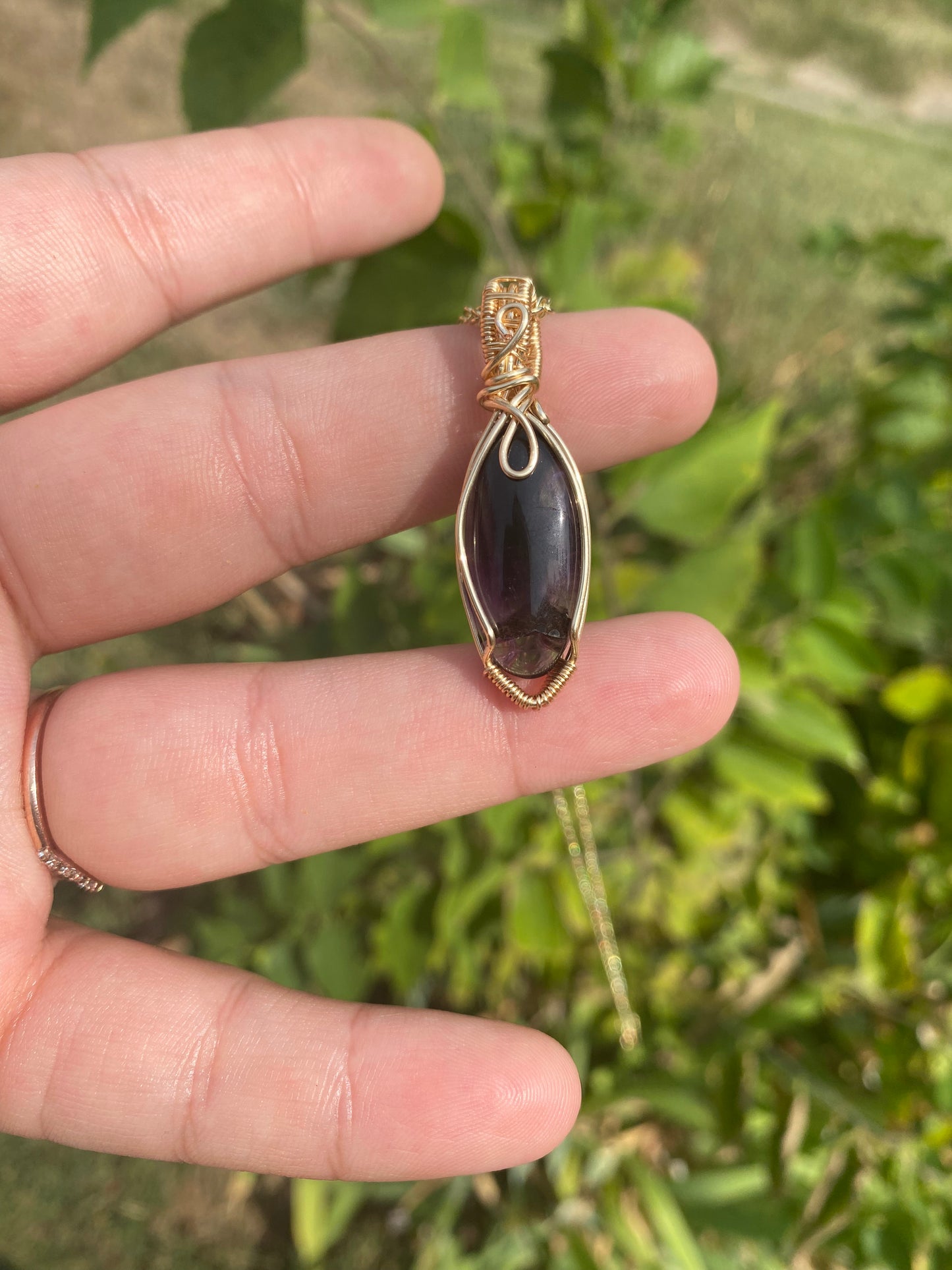 Amethyst Crystal Pendant: Embrace Tranquility