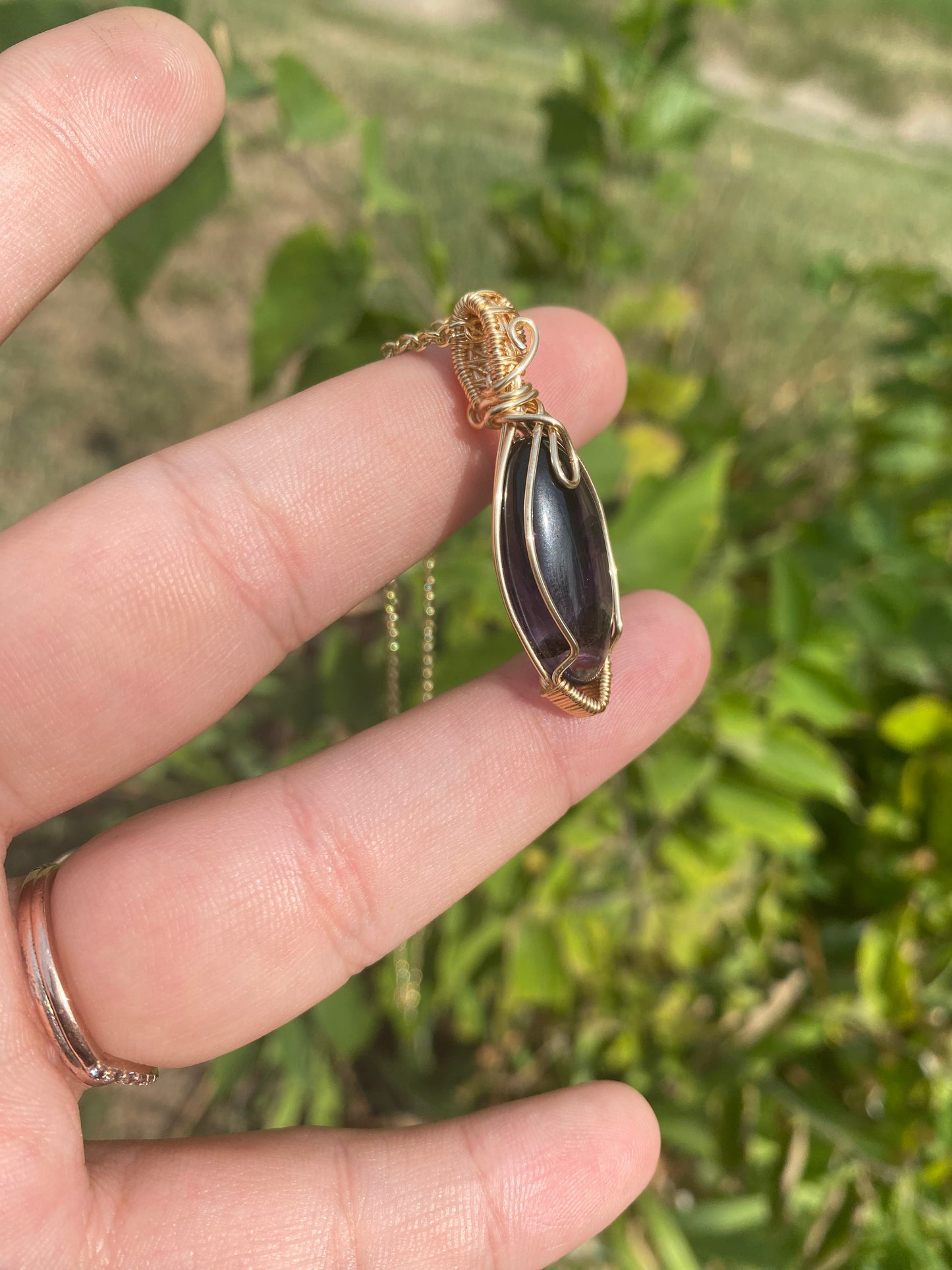 Amethyst Crystal Pendant: Embrace Tranquility