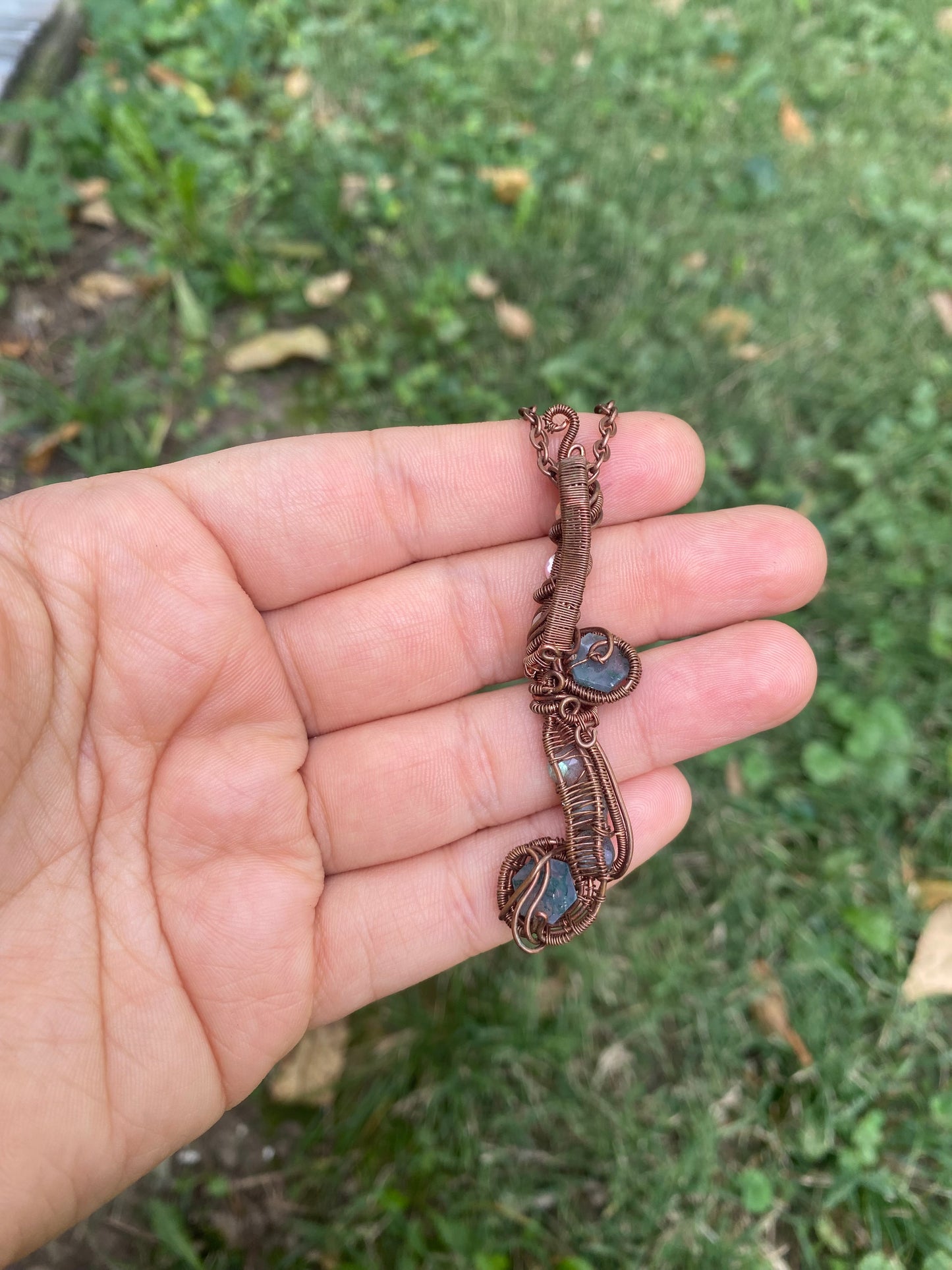 Ethiopian Opal, Moss Agate, and Labradorite