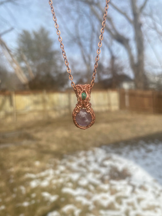 Amethyst and Malachite Mini Wrap