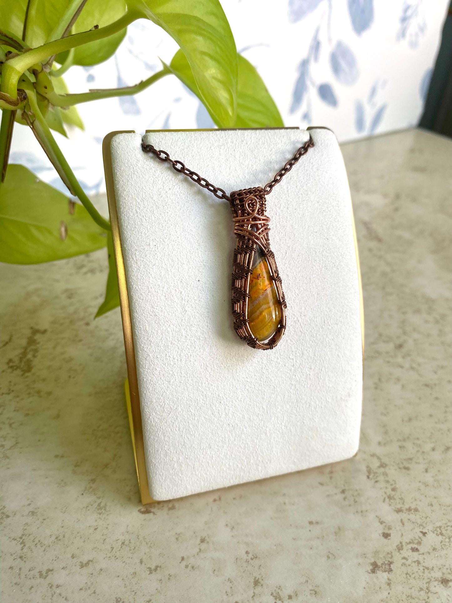 Bumblebee Jasper Pendant