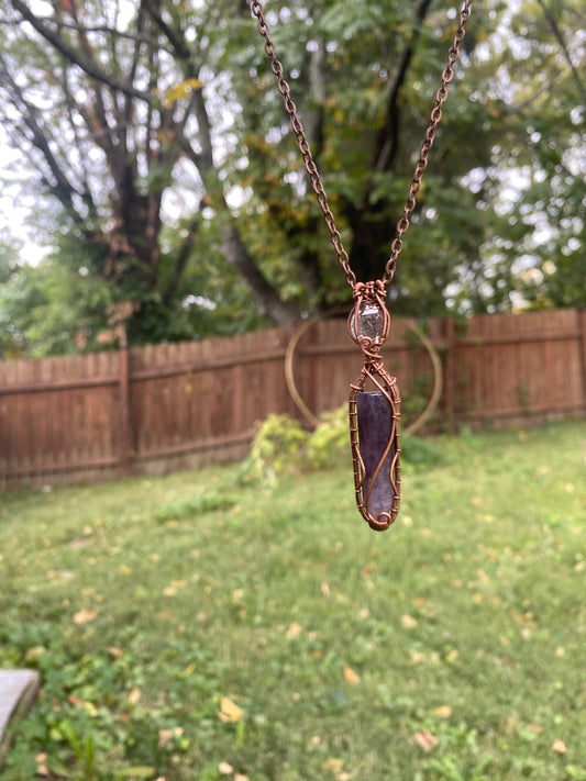 Amethyst and Petroleum Quartz