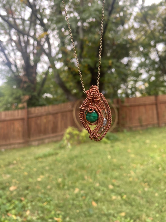 Malachite and Labradorite
