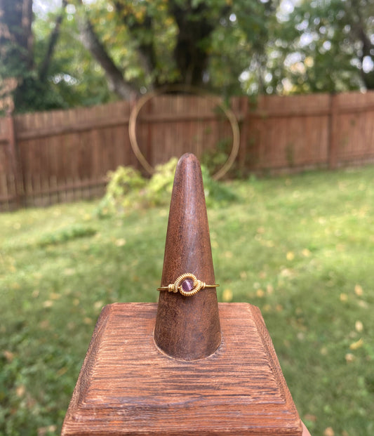 Simple Amethyst Ring Made to Order