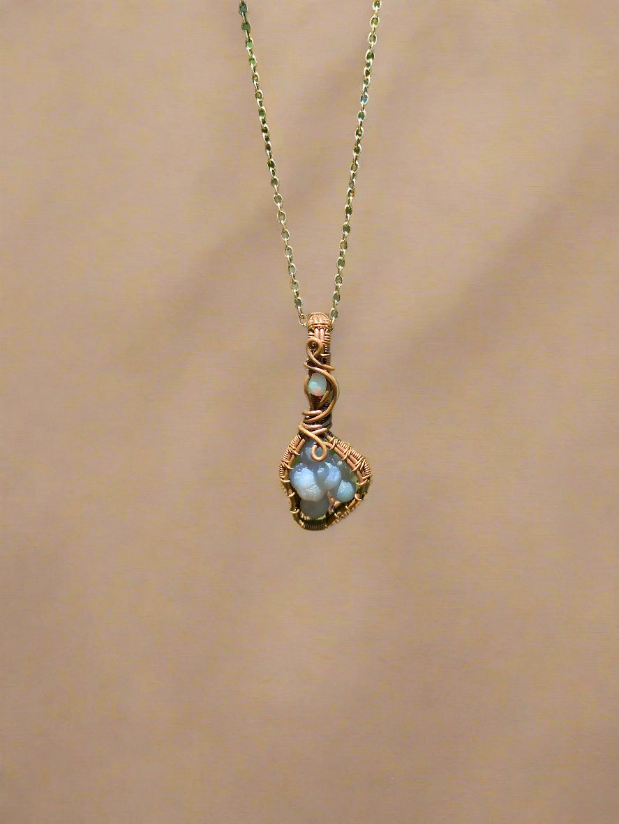 Ethiopian Opal and Grape Agate