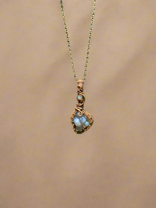 Ethiopian Opal and Grape Agate