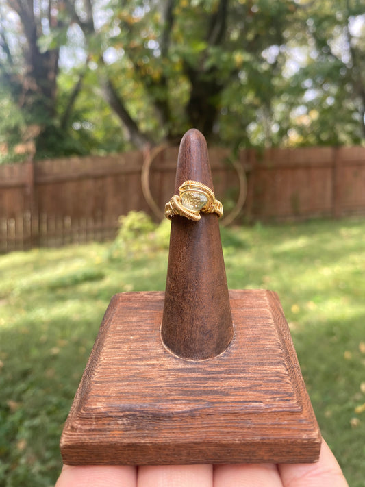 Prasiolite Ring 4