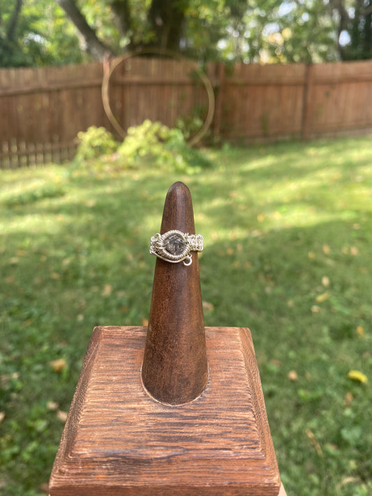 Petroleum Quartz Ring Size 3