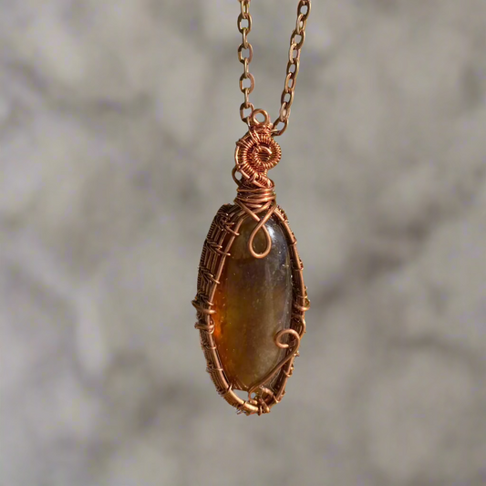 Amber in Copper