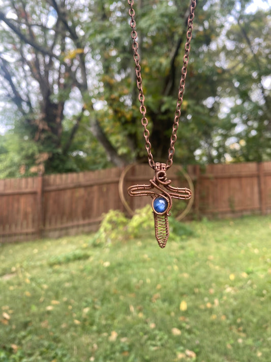 Blue Kyanite Dagger