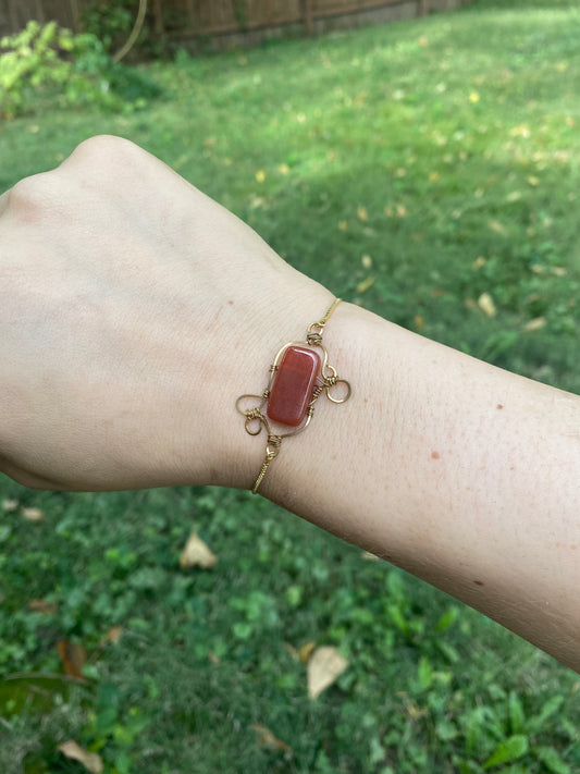 Carnelian Adjustable Bracelet