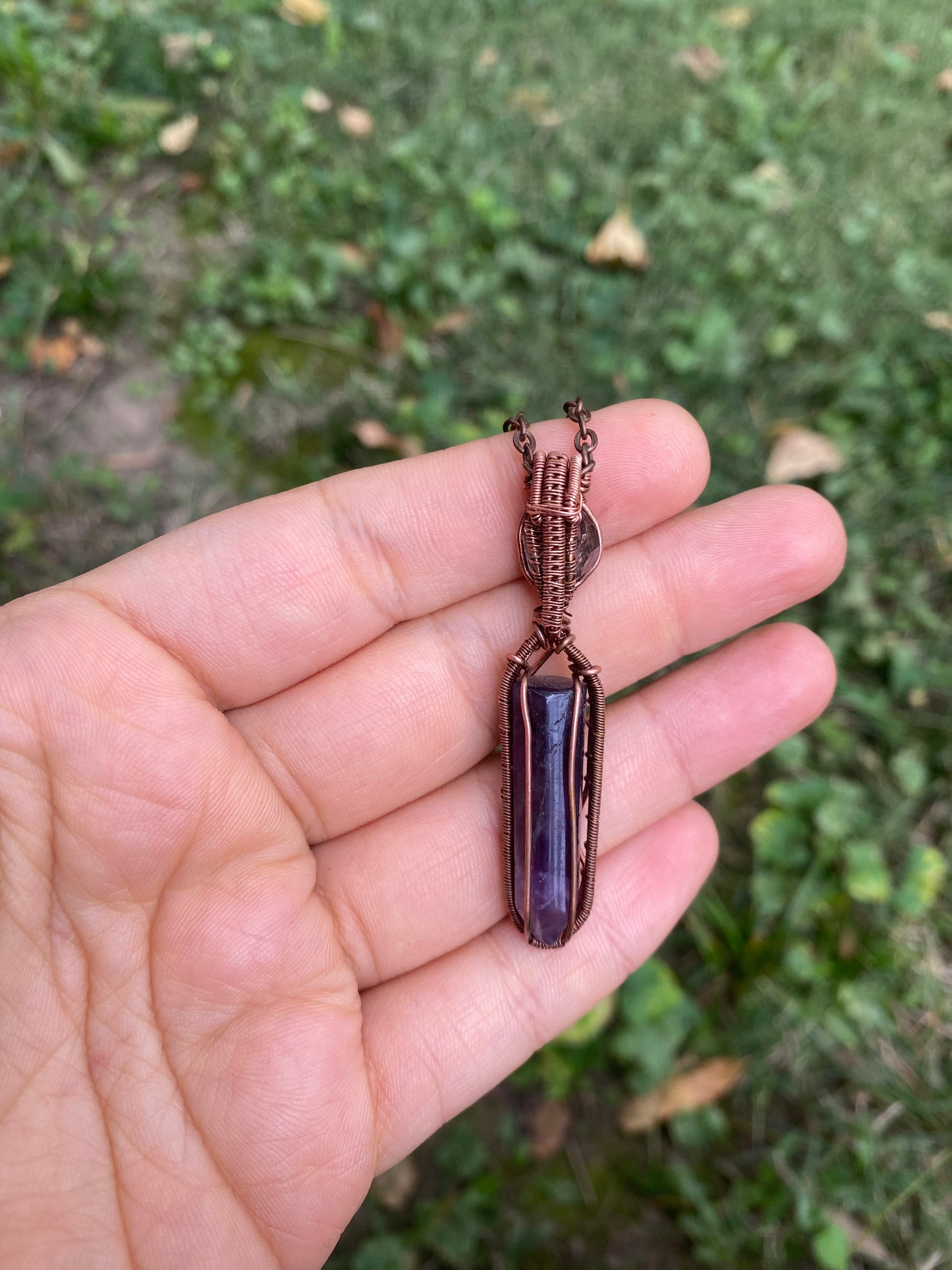 Amethyst and Petroleum Quartz