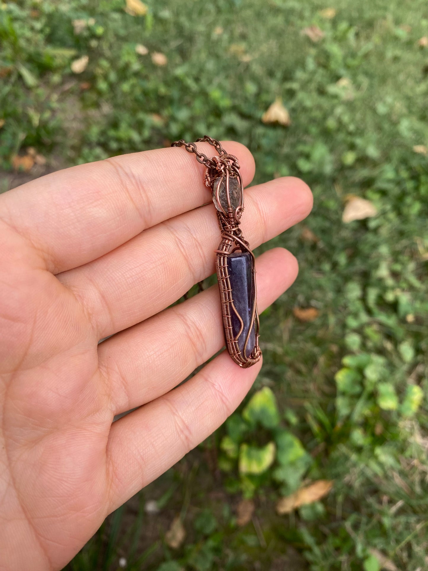 Amethyst and Petroleum Quartz